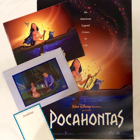 1995 Pocahontas Premier movie program, signed poster, special edition lithograph